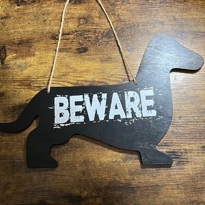 Weenie dog sign